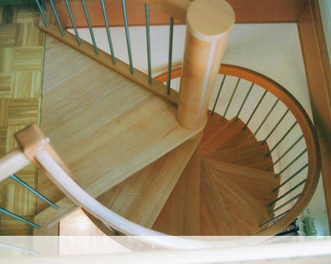 Spindeltreppe, Buche